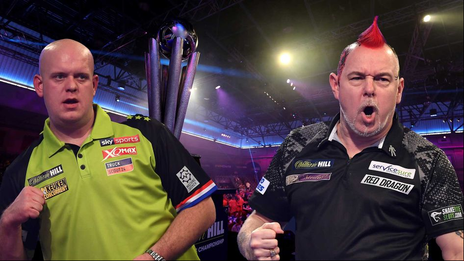 Michael van Gerwen will meet Peter Wright in the World Championship final