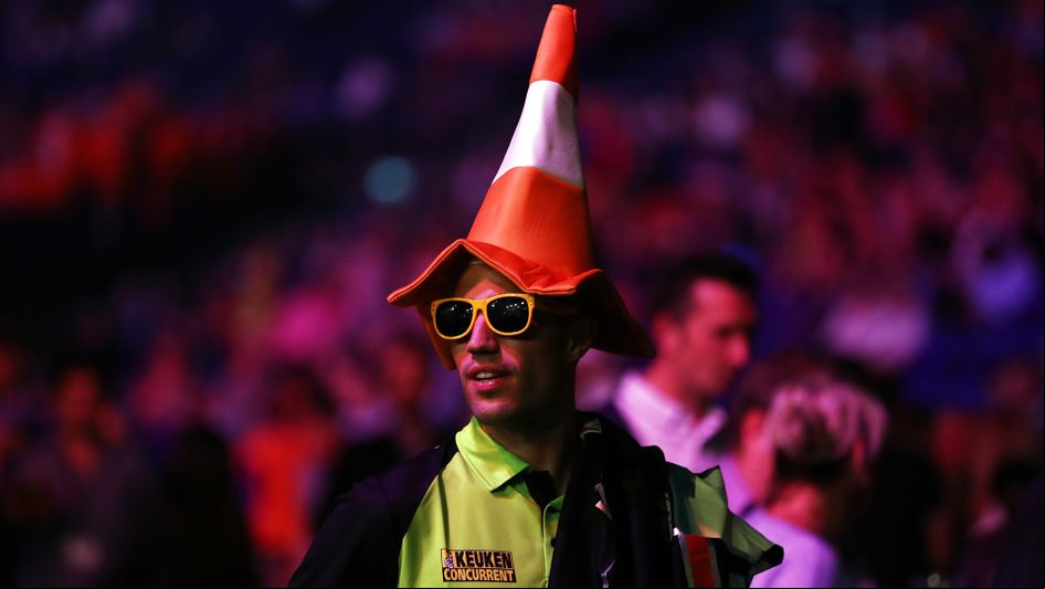 Robin van Persie in a funny hat