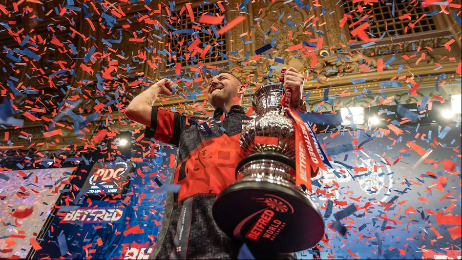 Nathan Aspinall wins the World Matchplay (Picture: PDC/Taylor Lanning)