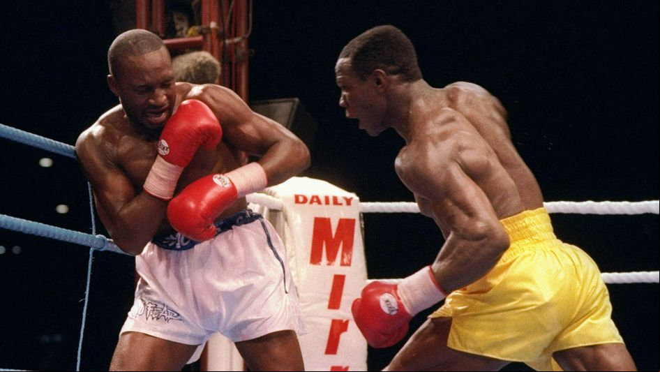Nigel Benn and Chris Eubank