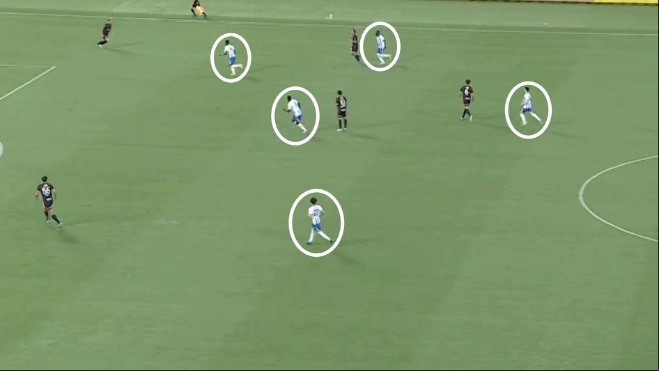 Brighton commit players forward in a high press