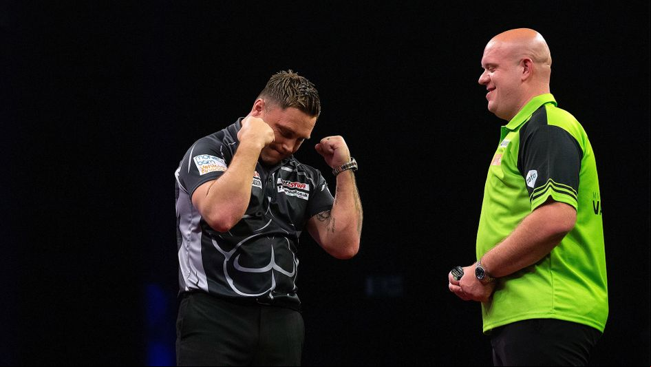 Gerwyn Price and Michael van Gerwen (Picture: Lawrence Lustig/PDC)