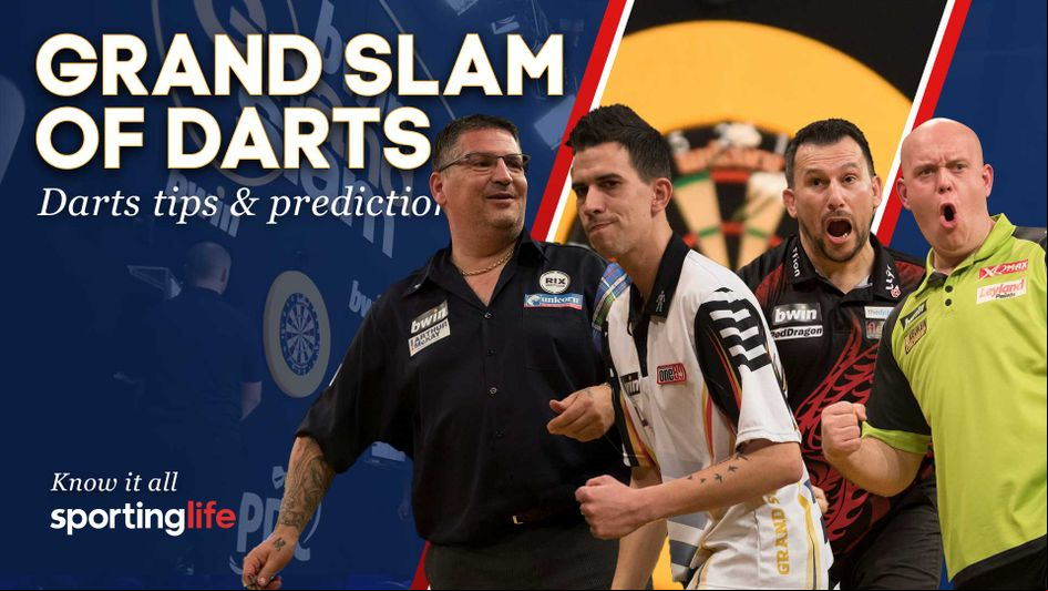 Who will book their places in the Grand Slam of Darts semi-finals?